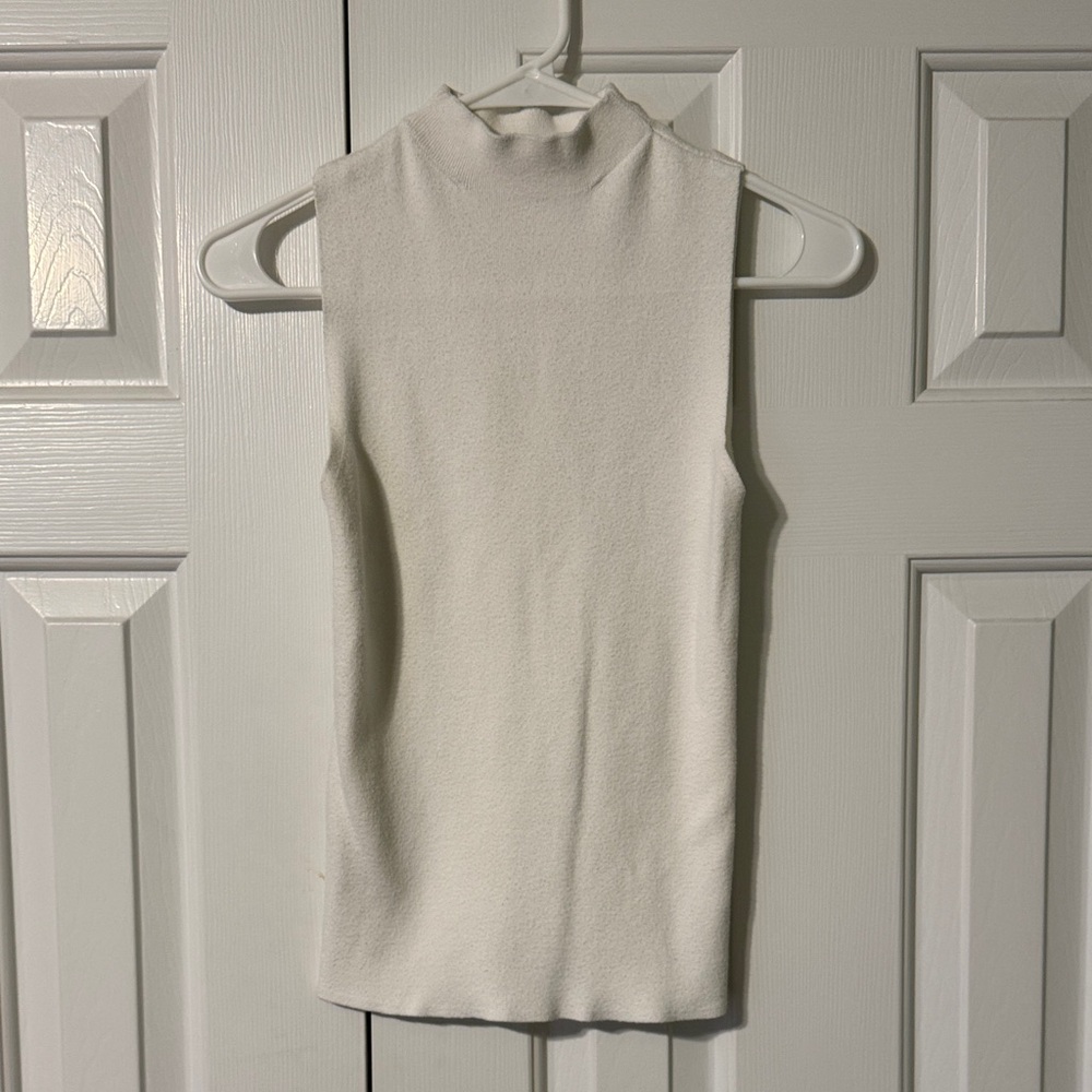Express White Sleeveless Tank Top